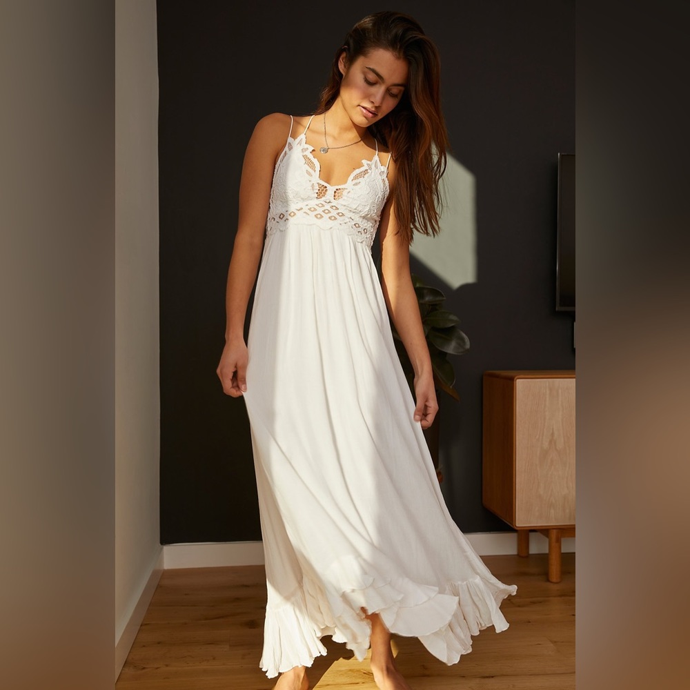 new FREE PEOPLE  Adella Maxi Cotton Dress  J384S599 - Picture 8 of 10